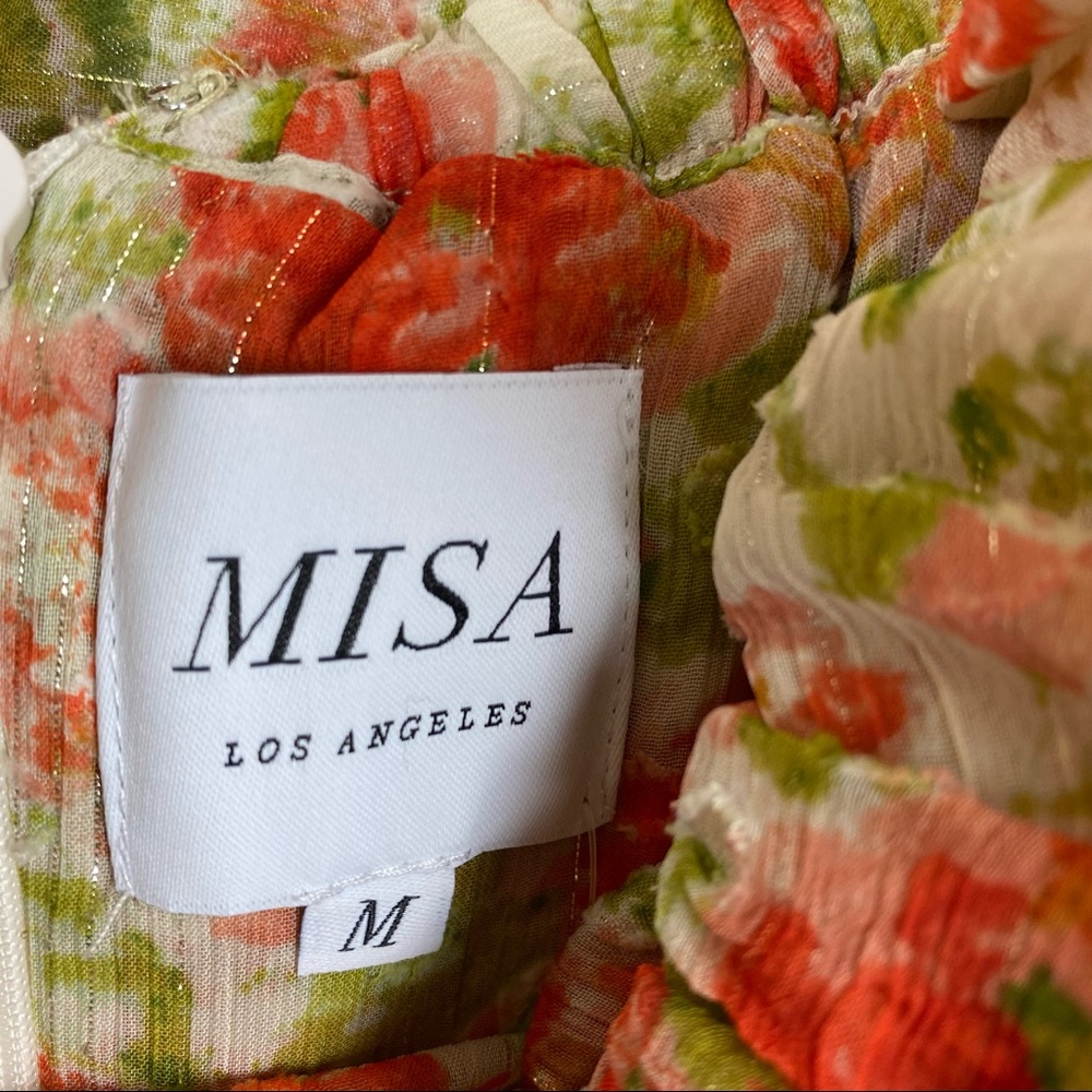 Misa Los Angeles Consuela Ruffled Off the Shoulder Floral Tiered Maxi Dress - Picture 9 of 16